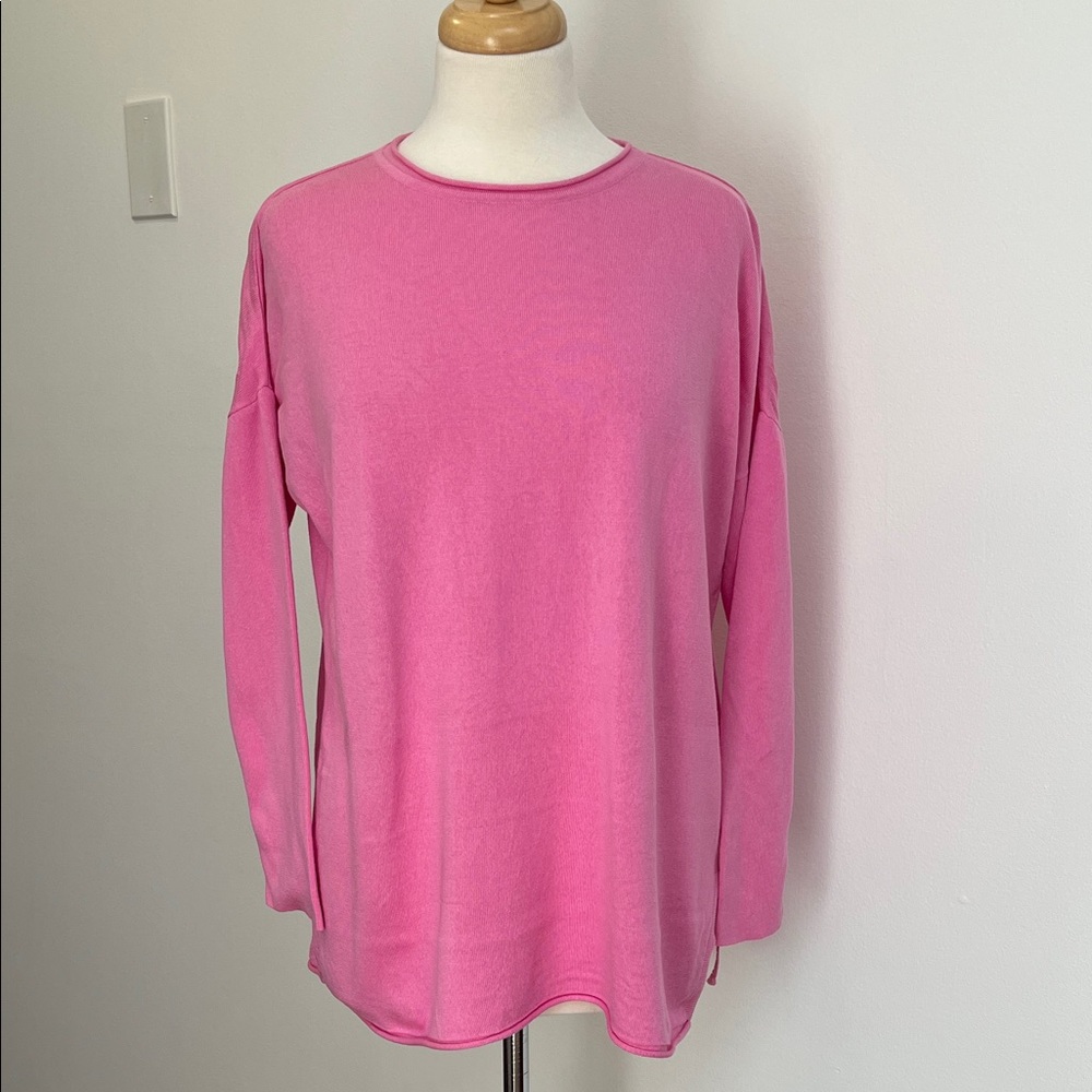Planet by Lauren G Pink Long Sleeve Top
